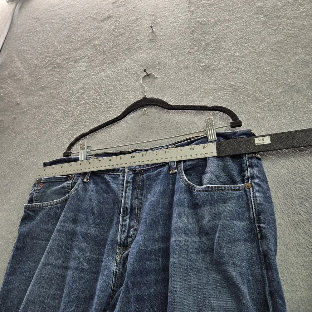 Polo Ralph Lauren Men Jeans 38X30 Blue Whisker Hampton Relaxed‎ Grunge 27